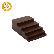 Montessori Materials Baby Toys Brown Stair 5 Steps Preschool Training Kid Toy