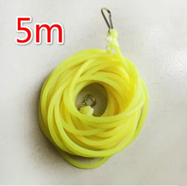 5m diamètre 4mm solide élastique corde de pêche accessoires de pêche corde de rétention bonne qualité ligne de caoutchouc pour engins de pêche