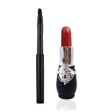 Увлажняющая губная помада долговременная Помада Очаровательная губная помада плюс набор кисточек для Макияжа Косметический Водонепроницаемый стойкая губная помада