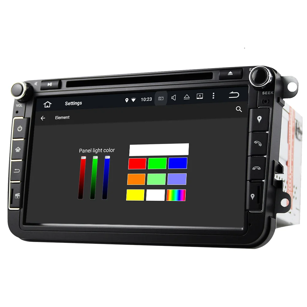 Discount Eunavi Android 8.0 Octa Core 4GB RAM Car DVD for VW Passat CC Polo GOLF 5 6 Touran EOS T5 Sharan Jetta Tiguan GPS Radio Seat A 4
