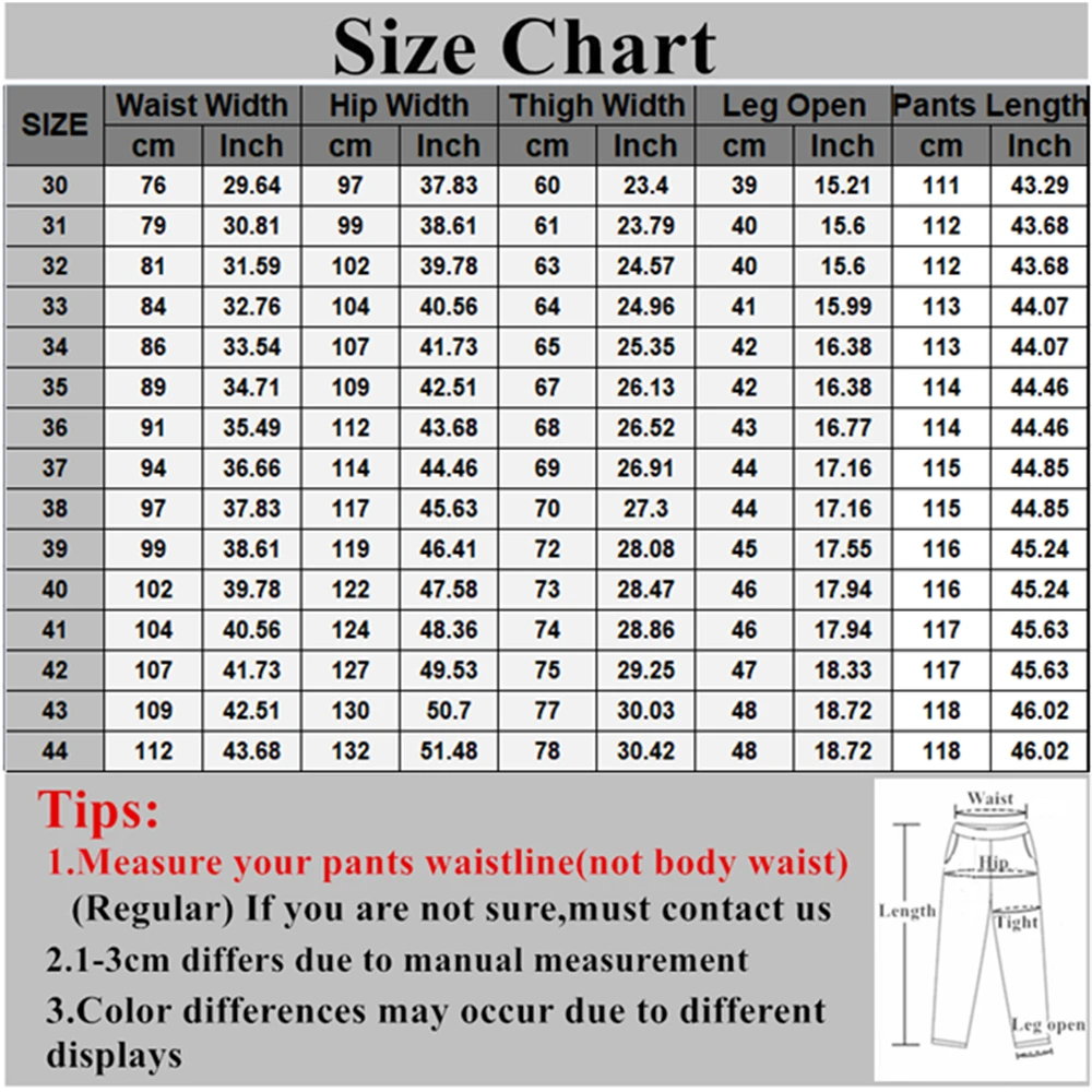 8xl Size Chart