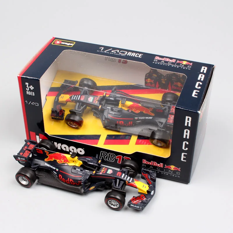 Детские 1:43 весы BBurago Racer RB14 SF71H SF70H Kimi Raikkonen Себастиан Vettel литье под давлением № 3 модели автомобилей, игрушки