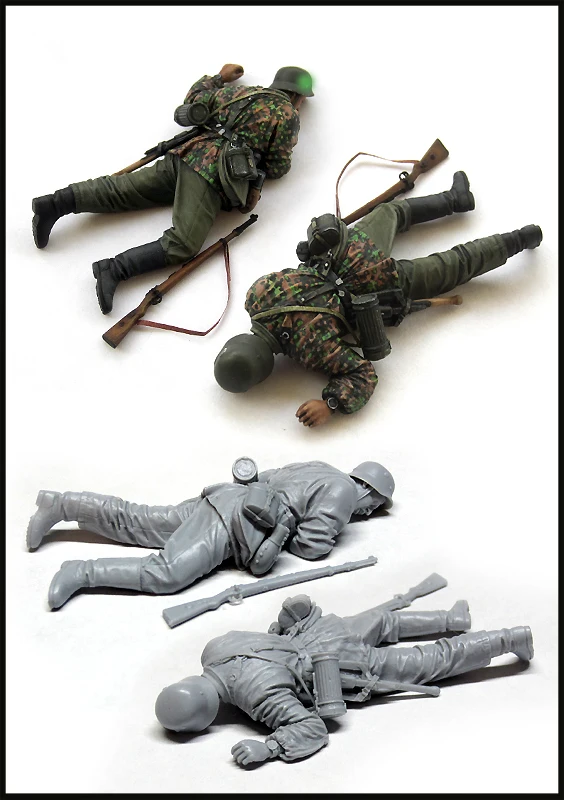 

Unassambled 1/35 gk SOLDIER KILLED figure Historical Uncolor Resin kit miniature model Unpainted