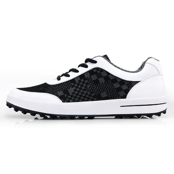 

2018 Summer new pgm golf men's super light ventilation no creases breathable net cloth sneakers