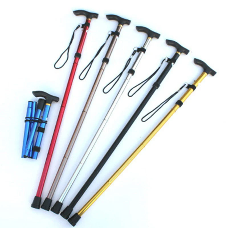 Polo Trekking Poles Telescopic Adjustable Folding Camping Hiking