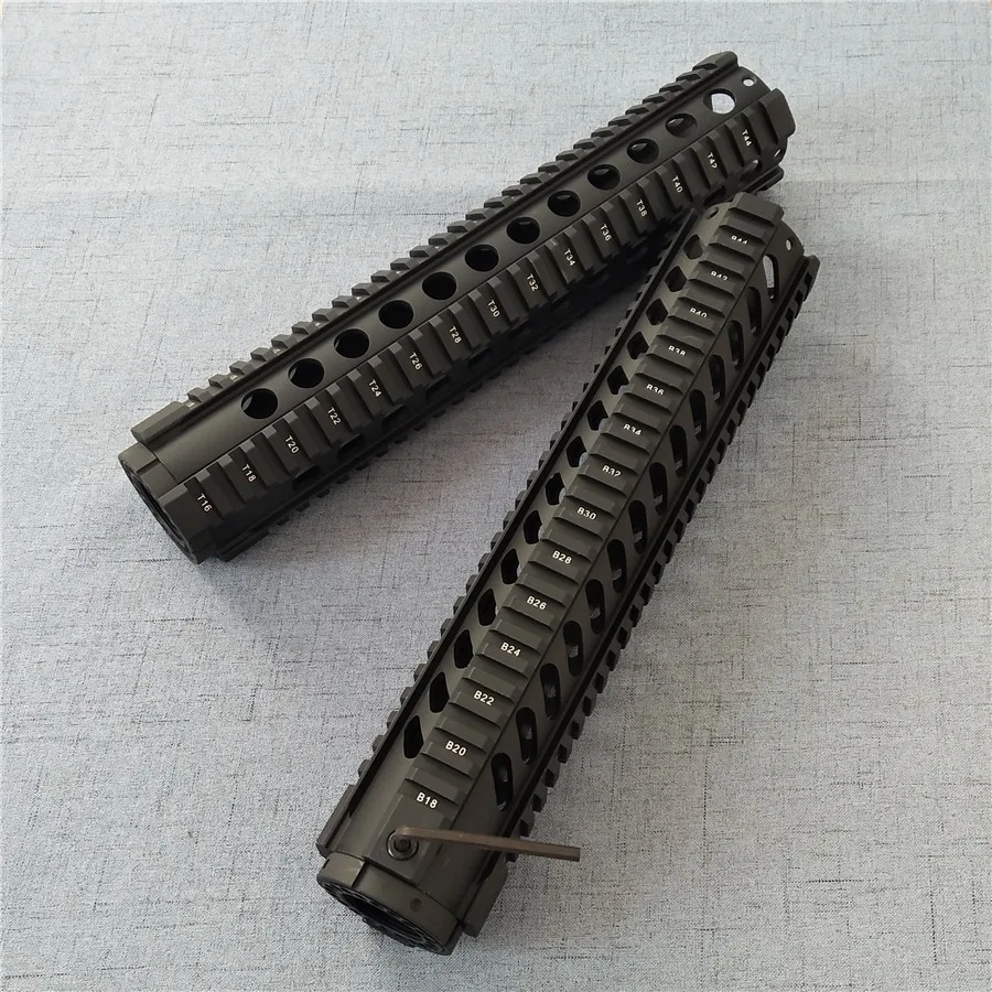 12 дюймов AR. 223/5. 56 поплавок Quad Handguard Rail трубка AR-15 M16 M4 Handguard RAS страйкбол Пейнтбол Охота