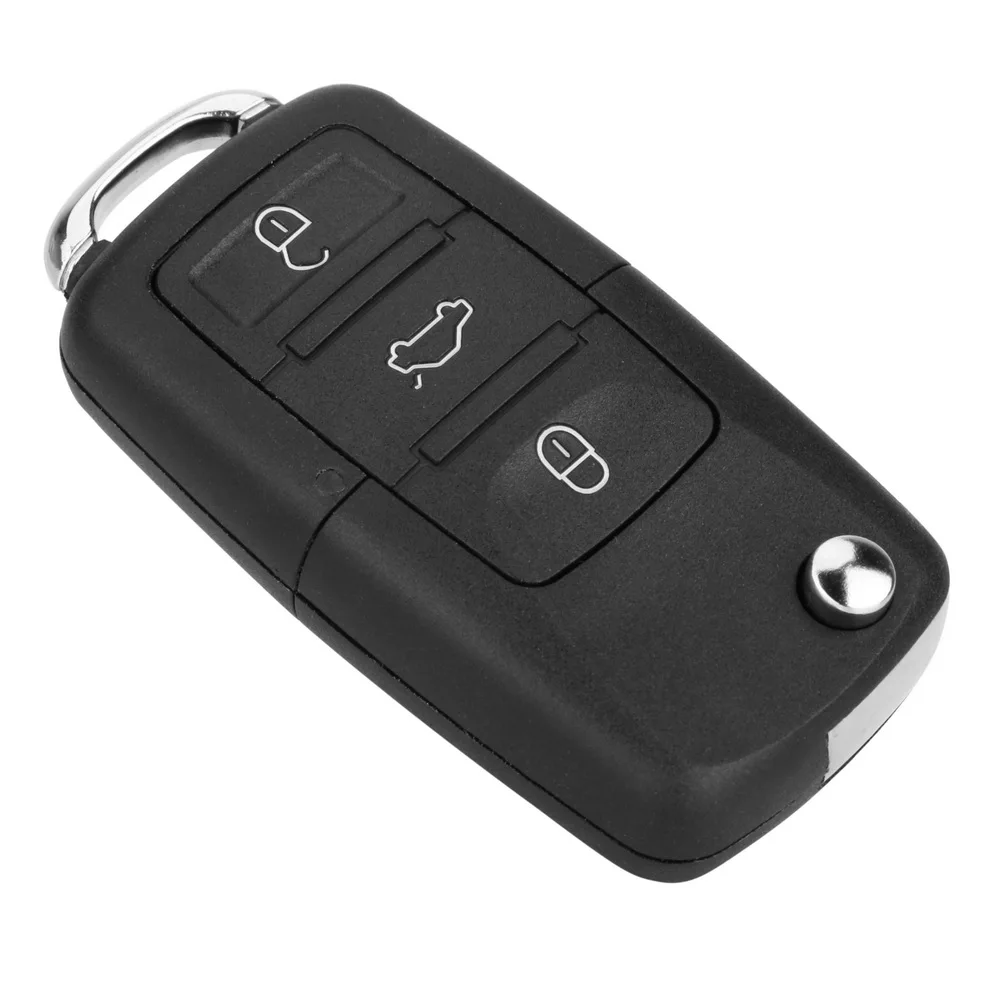 Remote Flip Folding Key Shell Car Key Case Cover 3 Buttons for WV Golf Touran Tiguan B5 Replacement flip key fob shell car key shell remote control case cover