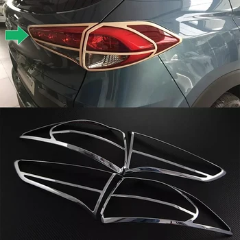 

Car Accessories Exterior Decoration 4pcs ABS Trim Rear Tail Lamp Light Cover Trim For Hyundai Tucson 2015 Car-styling