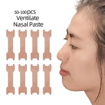 

50/100PCS Breatheable Easier Nasal Strips Anti Snoring Pastes Sleep Better Health Care