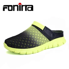 FONIRRA/Лидер продаж; летние мужские удобные пляжные сандалии с сеткой; сандалии для пар; дышащие водонепроницаемые мужские сандалии; большие размеры 36-46; 809