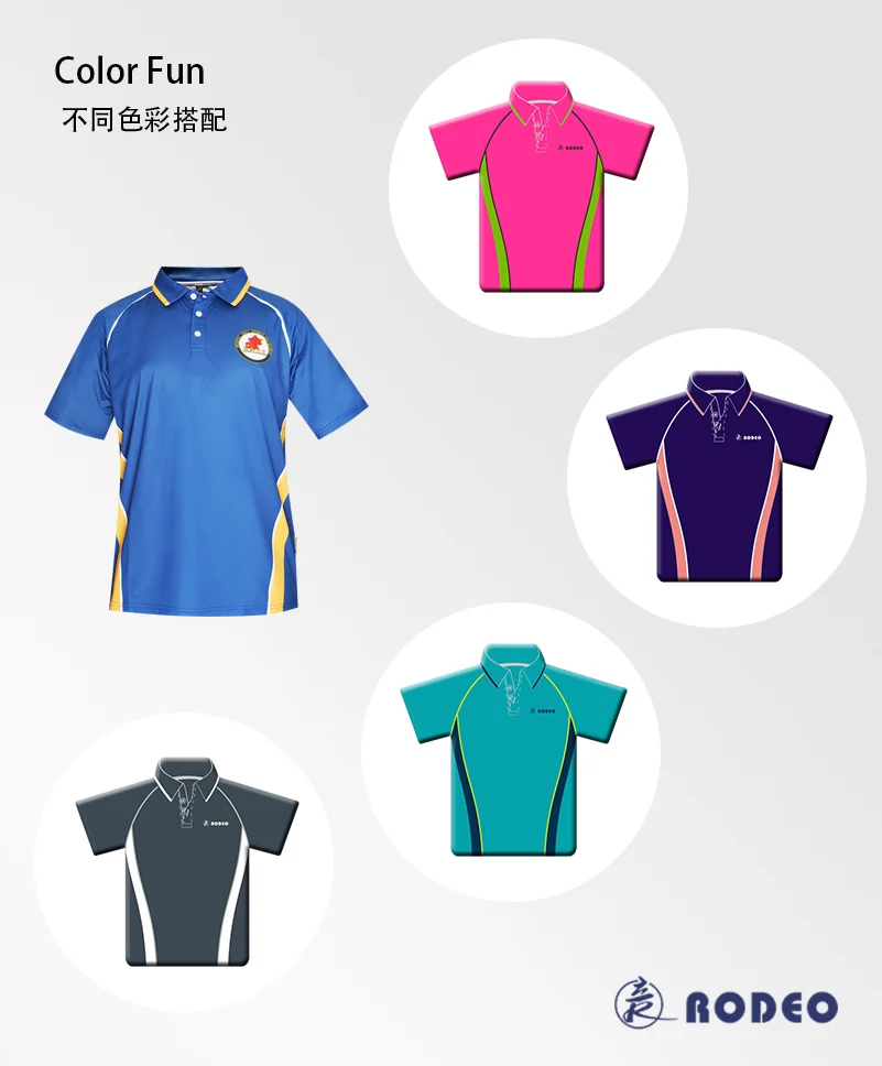 PL043 Rodeo Sublimation Male, Female, Children Dry Fit Polo Shirt Customized Design full size OEM logos,name numbers