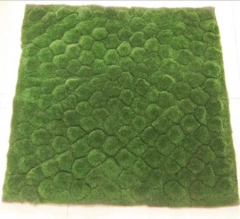 Искусственный зеленый ковер Каменная форма печать трава коврик One Centare Sward поддельный газон для украшения стен фоновое украшение