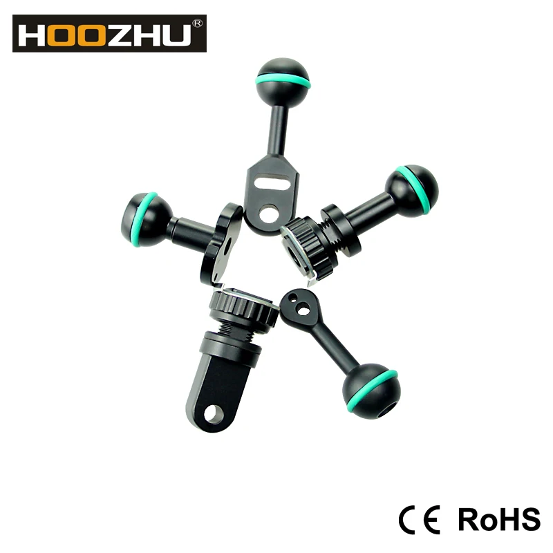 

Elongated chess flat head supports Aluminium clip ball head connecting brackets For Diving Comera Spare Parts S15-28