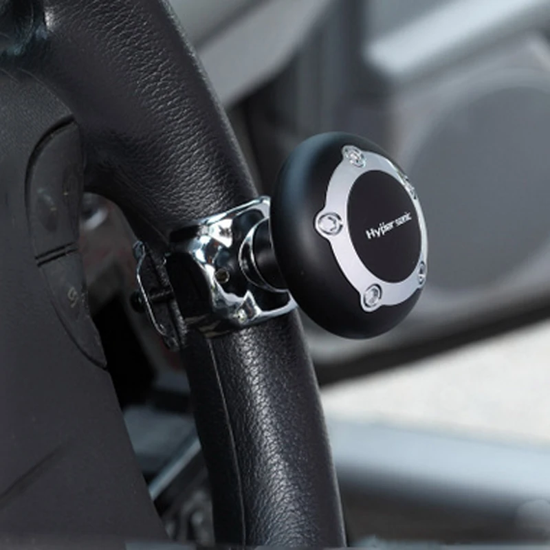 New!WUPP Black Car Steering Wheel Knob Power Spinner Handle Easy Turn