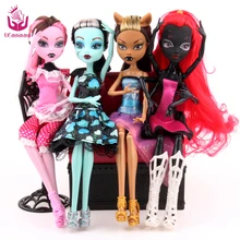 UCanaan 4 unids/set muñecas nuevo estilo articulación móvil cuerpo moda alta calidad chicas plástico juguetes clásicos mejor regalo muñeca bjd diy