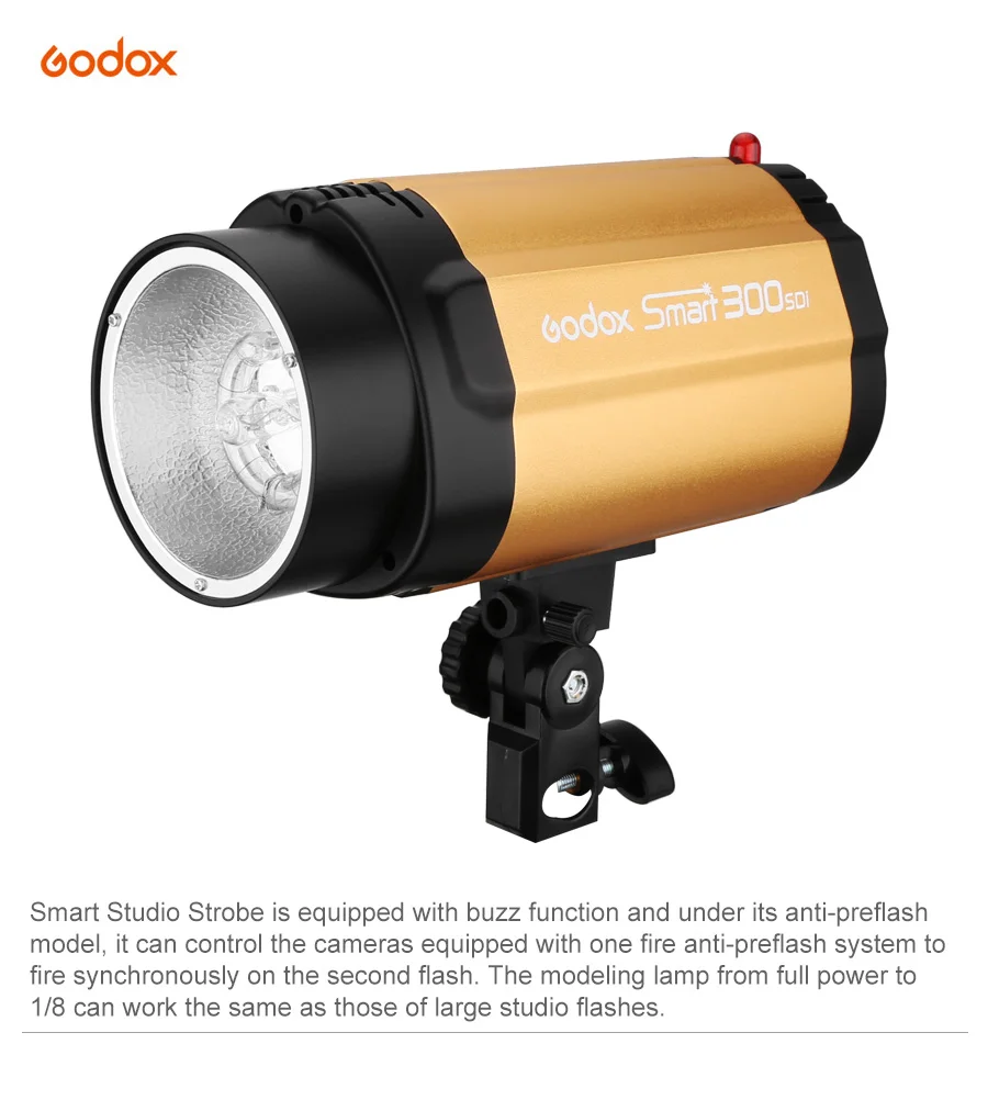 GODOX Smart 300SDI стробоскоп фотовспышка студийный светильник 300 Вт Профессиональная фотовспышка студийная лампа