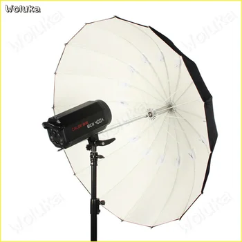 

130CM reflective umbrella black and white reflective soft light photography parabolic umbrella 16 fiber Umbrella bone CD50 T02
