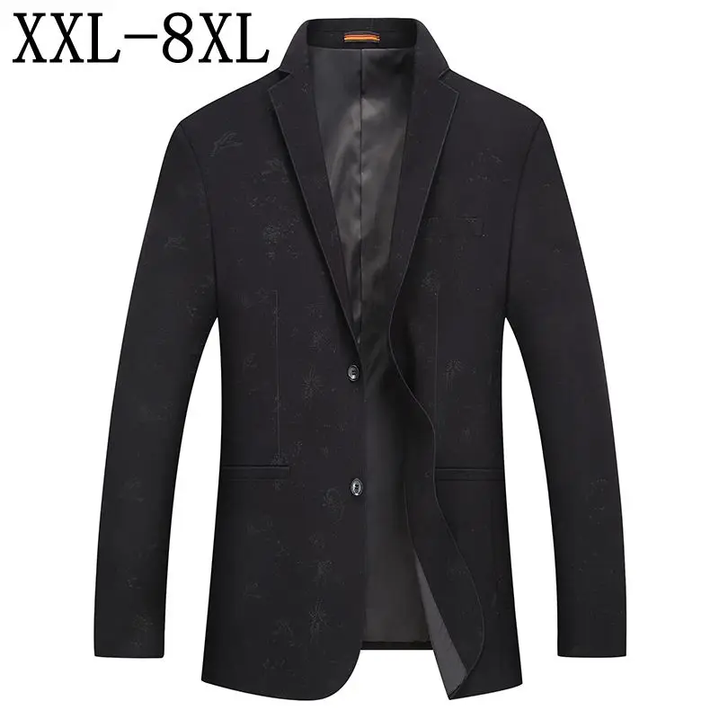 

Plus Size 8XL 7XL 6XL Mens Business Brand Blazer England Style Casual Loose Suit Jacket Male Blazers Men Coat Jacket For Men