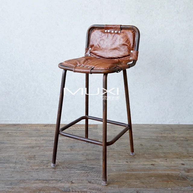 India Imported Wood Western Life Back Leather Bar Stool In India Imported Wood Western Life Back Leather Bar Stool