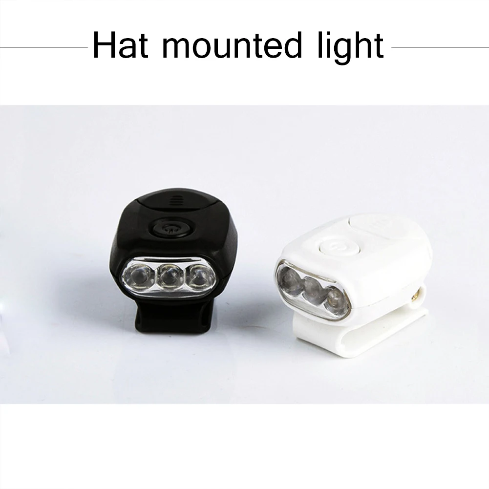1 шт. уличная Лампа 3LED Casquette бейсбольная кепка лампа головной убор клип свет Фара