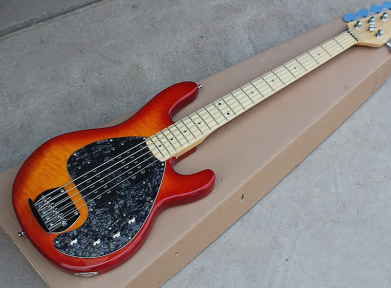 5-String CS Color Electric Bass Guitar with Maple Fingerboard,Chrome Hardwares,Offer Customized