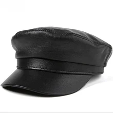 Натуральная козья кожа Newsboy кепки s Модные теплые военные шапки Роскошные козырьки для дизайна шляпы от солнца MZ16