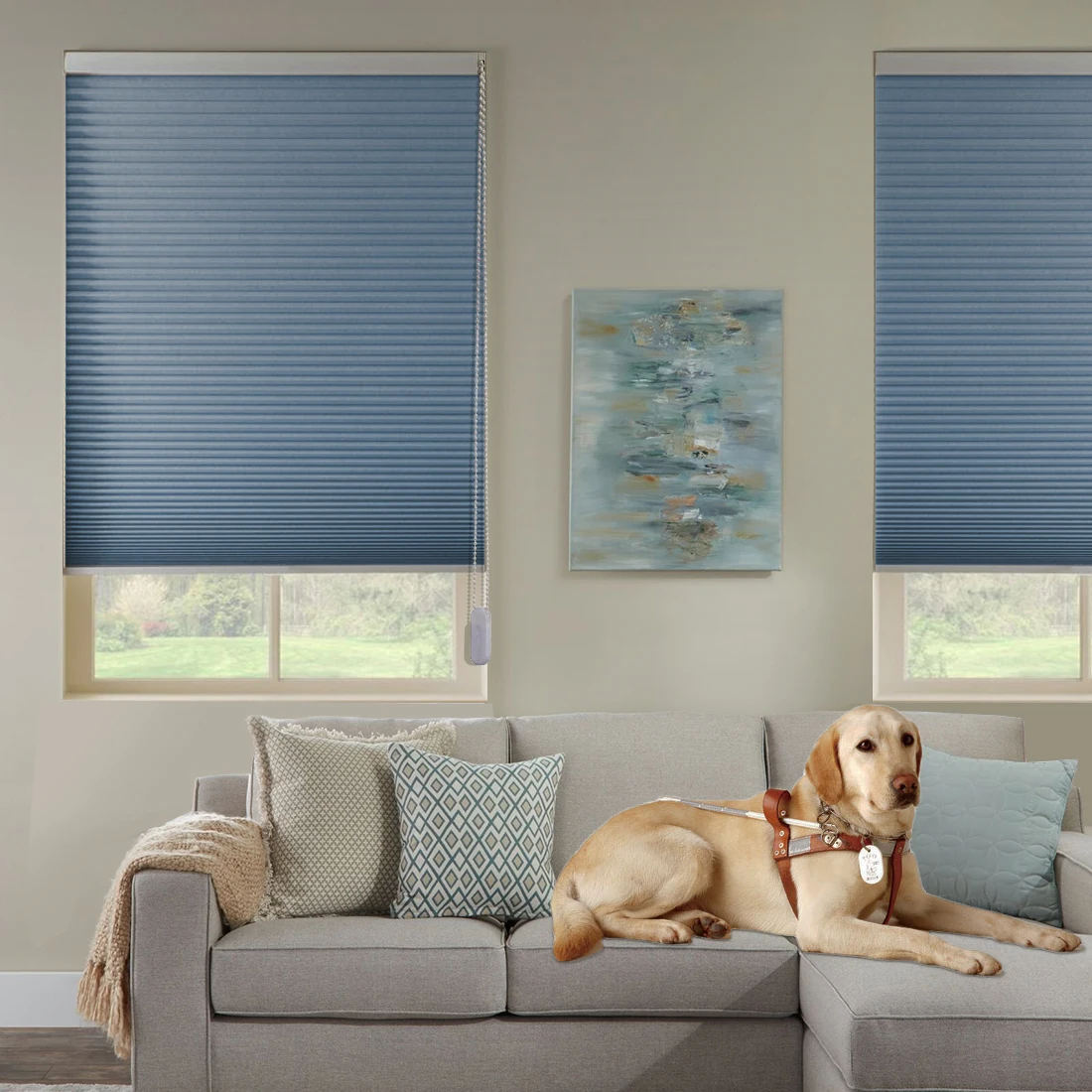 

Dark blue full shading,noise reduction,insulated honeycomb roller blinds window blinds