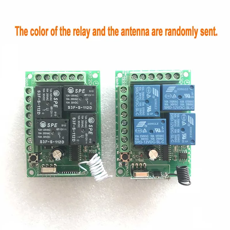 QIACHIP 433 Mhz универсальный Беспроводной удаленного Управление переключатель DC12V 4CH реле Модуль приемника и 2 шт 4 CH удаленные 433 МГц передатчик