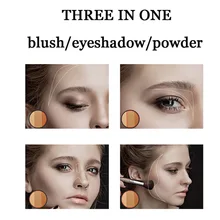 Матовые шарики-румяна, контурные тени для век, водостойкие, стойкая Косметика с кистью SSwell