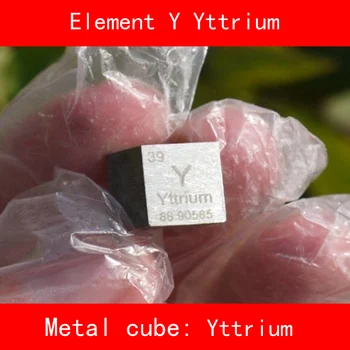 

Y Yttrium Cube Coin Bulk High Pure 99.96% Periodic Table of Rare-earth Metal Elements for DIY Research lab Collection Education