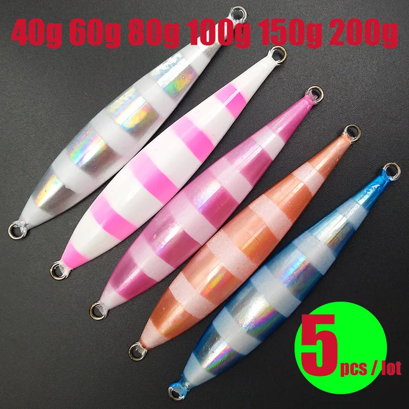 

Lunker rector Jig 40 60 80 100 150 200g slow versatile vertical fast pitch luminous glow dark fishing metal jigging tuna lures