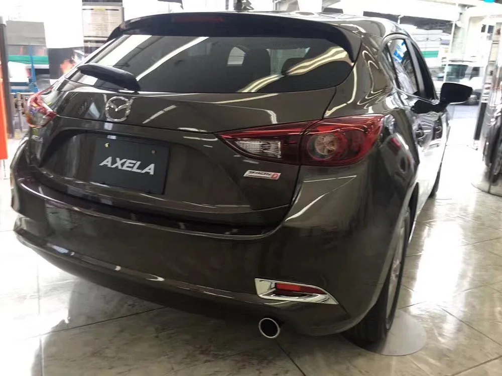 

2PCS/SET For Mazda 3 M3 2017 Chrome Styling Rear Tail Fog Light Lamp Cover Trims Decoration Accessories