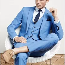 Новое поступление мужские вечерние костюмы жениха смокинги друзей жениха свадебный Блейзер Костюмы(пиджак+ брюки+ жилет+ галстук) K: 1166