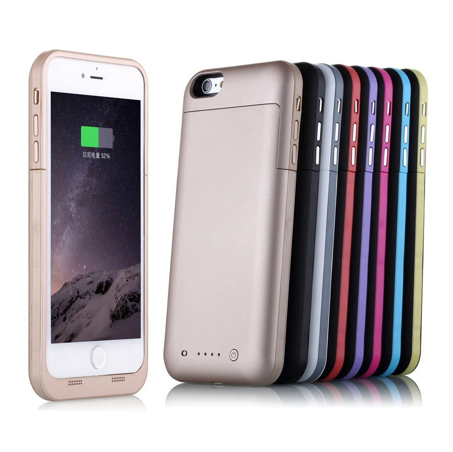 For iphone 6 Plus battery case 6800Mah Ultra thin Smart Charger Power