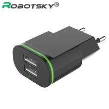 5 В 2A ЕС Plug свет 2 USB адаптер мобильный телефон стены Зарядное устройство устройства Micro данных Зарядка для Iphone 5 6 7 8 для iPad Samsung