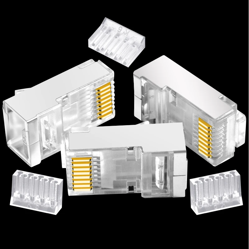 Двухкомпонентный сетевой Ethernet Кабель CNCOB Cat6 FTP rj45 гигабитный Модульный штекер для