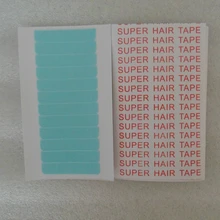 120 шт./лот, 10 листов, 0,8 см* 4 см, супер тонкая синяя лента для волос, Двухсторонняя клейкая лента для наращивания волос