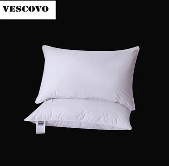 

Luxury white goose down inner filling neck pillows 100% cotton pillowcases beddings pillows for hotel