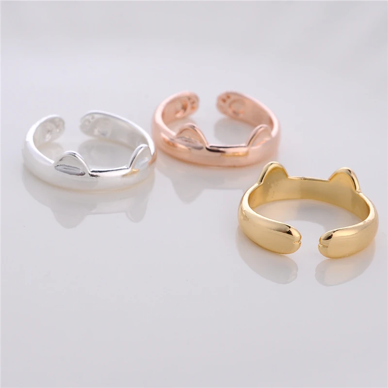 Bagues Oreilles De Chat 10 Pieces Bijoux Design Simple Animal Mignon Bijoux Pour Femmes Cadeau Pour Amis Vente En Gros Aliexpress