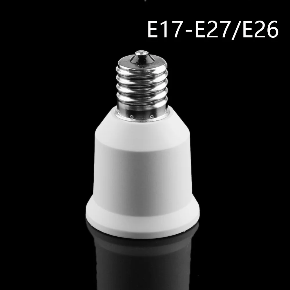 

1PC New Practical DIY E17 to E27/E26 LED Light Bulb Base Lamp Socket Adapter Holder Converter Light Accessories