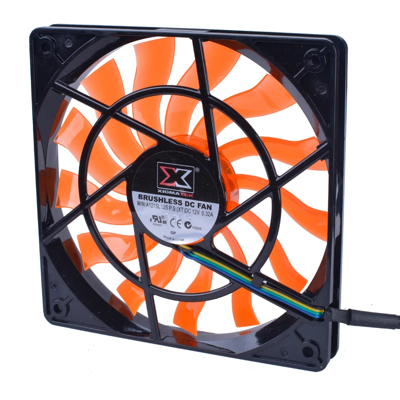 XIGMATEK 120 مللي متر مروحة 120x120x15 مللي متر 12 V 0.32A الكمبيوتر وحدة المعالجة المركزية أربع أسلاك PWM جدا رقيقة التبريد مروحة. سمك هو فقط 15 مللي متر