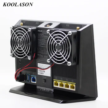 

KOOLASON For ASUS RT-AC68U EX6200 AC15 Computer Wireless Router Cooling fan DC5V 70*70*15mm USB fans Cooler radiator