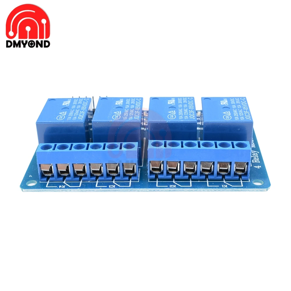 4 канальный Релейный модуль постоянного тока 5 В плата управления реле для Arduino с