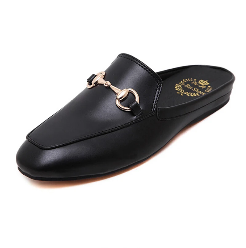 brand same design women metal decoration bucklel falt spring sample shoes lady lazy shoes genuine leather shoes balcksilver - Free Sample Shoes brand same design women metal decoration bucklel falt spring sample shoes lady lazy shoes genuine leather shoes balcksilver - Free Sample Shoes