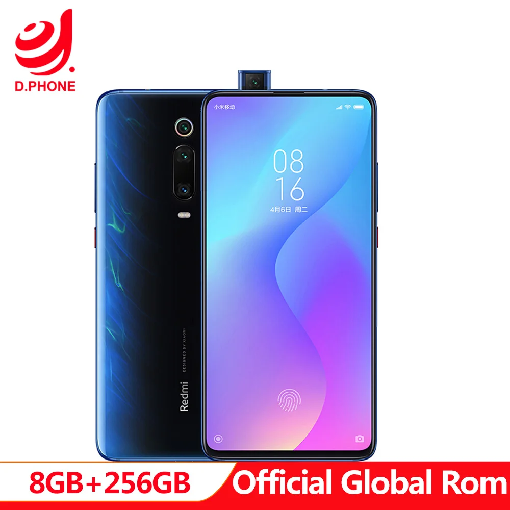 

Official Global Rom Xiaomi Redmi K20 Pro 8GB 256GB Smartphone Snapdragon 855 Octa Core 4000mAh Pop-up Front Camera 48MP Camera
