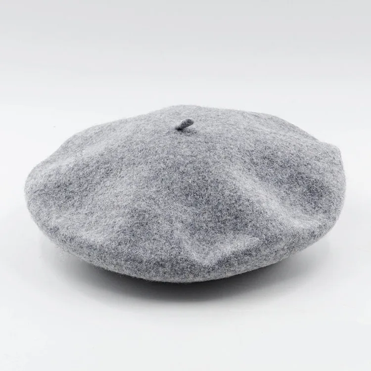 Dami-shop High end Wool Beret Female Winter Hats for Women Flat Cap Knit 100% Cashmere Hats Berets Hat,OneSize,NavyBlue 