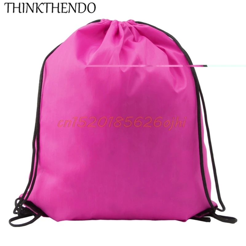 1 шт. thinkthendo Drawstring Cinch Sack спортивные пляжные путешествия открытый рюкзак Сумки Спорт Тренажерный зал 8 цветов