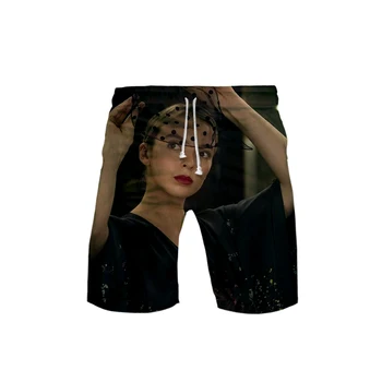 

Women's 3D Killing Eve Kpop templar 3DBoard Shorts Trunks 2019 Summer New Quick Dry Kpop Shorts Hip Hop Beach Wear