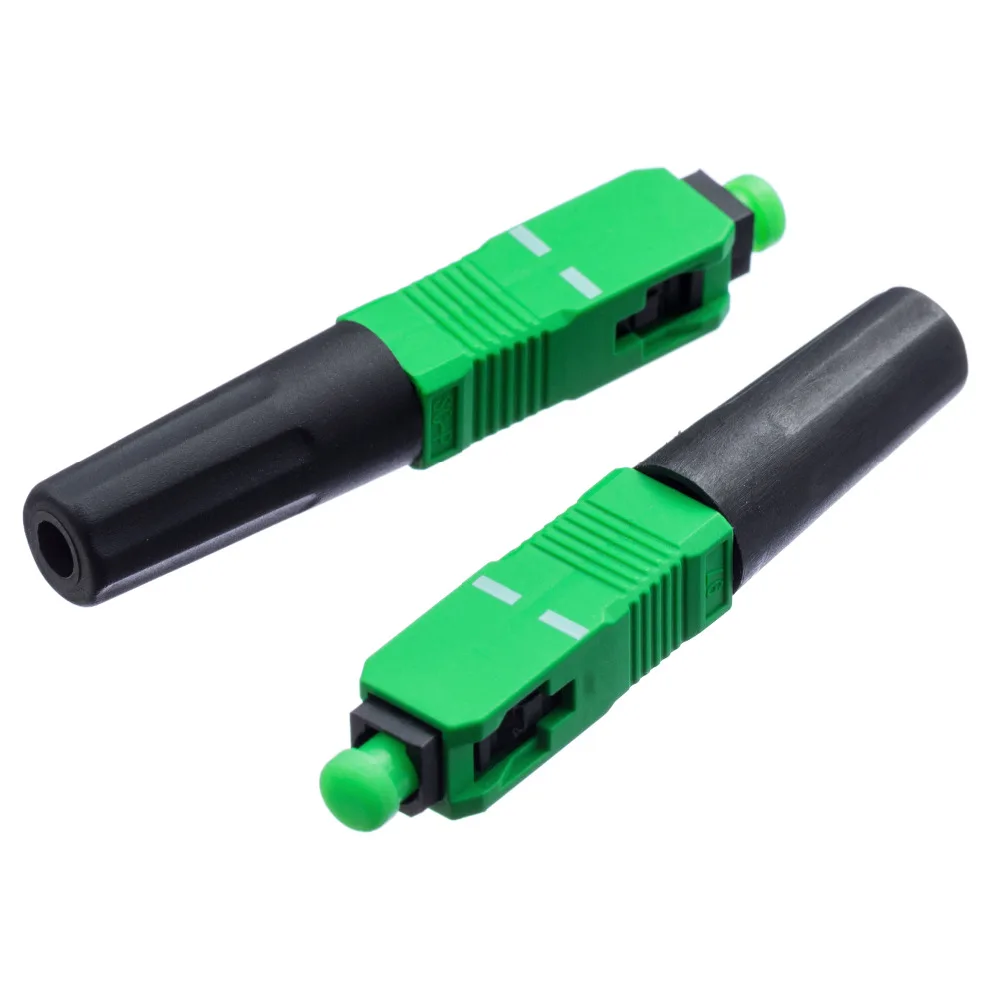 

200 Pcs 0.3dB FTTH SC APC Optical Fiber Cable Quick Connector Fast Cold Connection Adapter for CATV Network