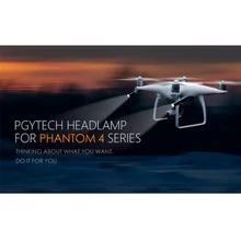 PGYTECH NEW Headlamp Front Viewfinder Bright LED Lights Headlight Spotlight For DJI Phantom 4/4 PRO/4 PRO+/4 Drone Accessories